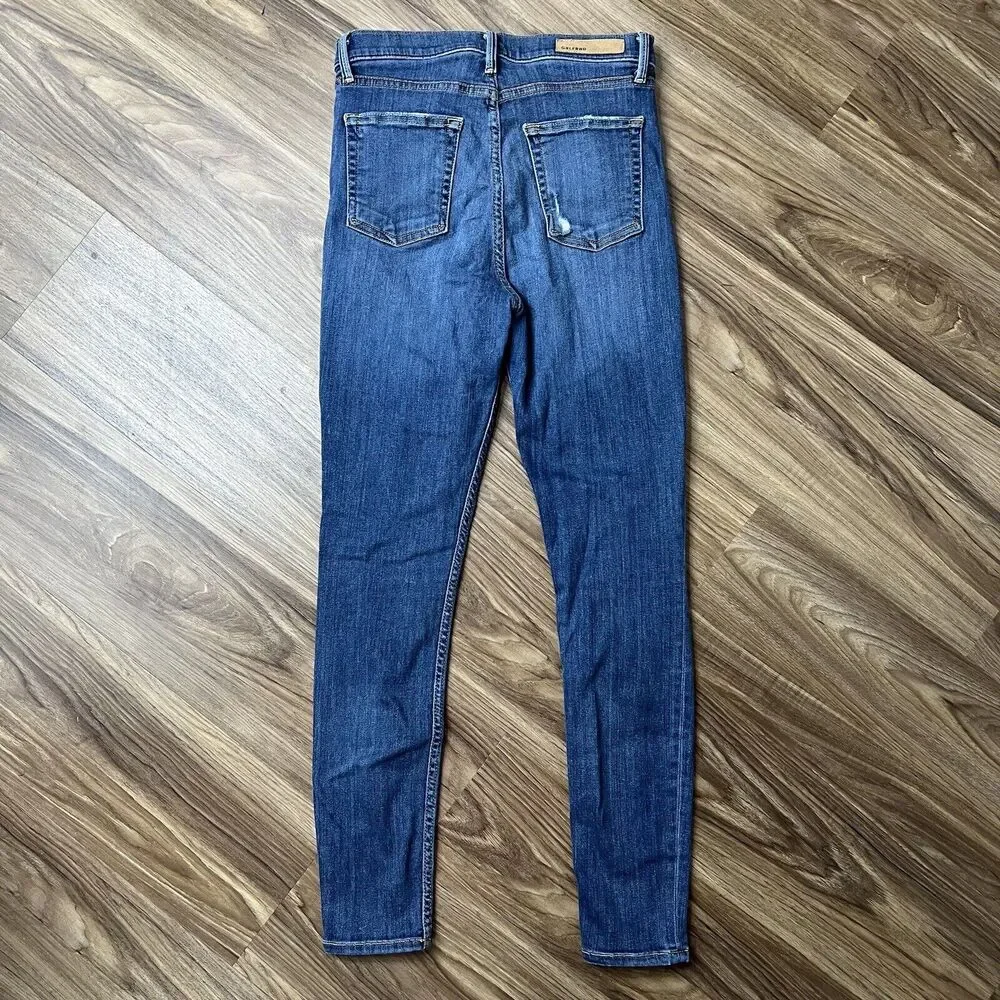 GRLFRND Jeans Sz 27 Kendall High Rise Super Stretch Skinny You‎ Me Against World